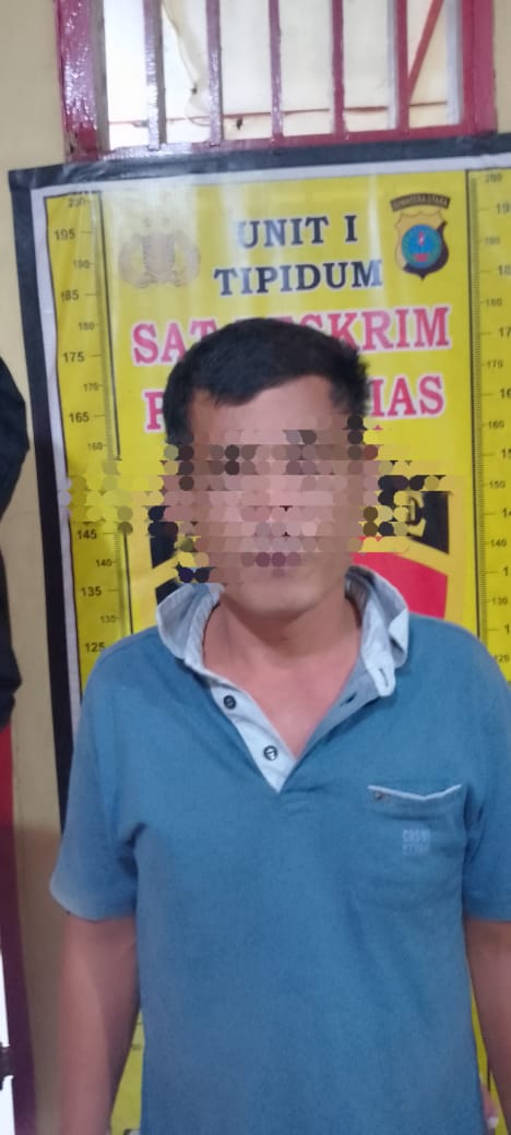 Dalam Rangka Operasi Pekat Toba 2025 Sat Reskrim Polres Nias amankan pelaku Penganiayaan