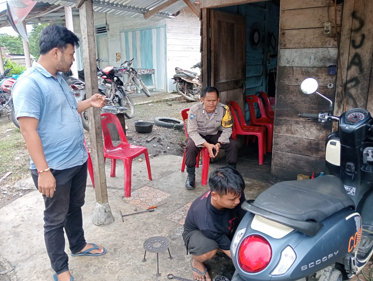 Polsek Lotu Gelar Sambang Dialogis dalam Rangka Operasi Pekat Toba 2025