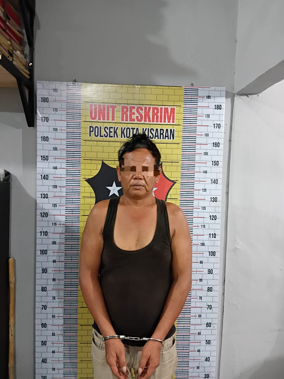 Lakukan Pengancaman, Seorang Pria Diamankan Bersama Barang Bukti Cangkul dan Sepeda Motor